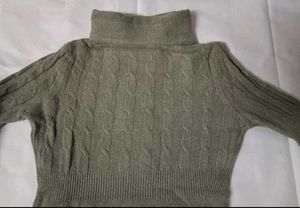Turtle Neck Woolen Top