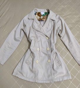Chic Beige Double-Breasted Jacket