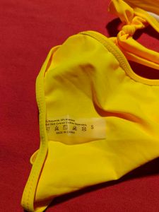 Yellow Side-Tie Bikini Bottom – Size S