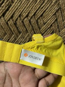 Yellow Cotton Bra