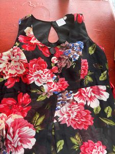 Floral Print Maxi Kurta with Leggings