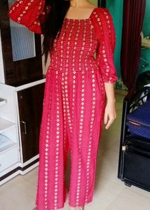 Jumpsuit Maroon Colour Stretchable Will Fit Any Bo