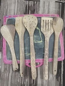 Wooden Kitchen Utensil Set