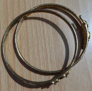 Beautiful Enamel Flower Bangles