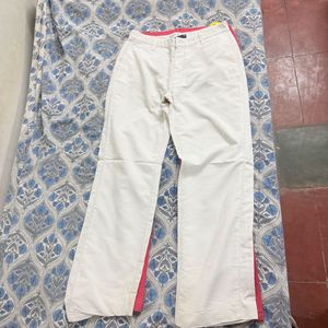 Classic White Wide-Leg Trousers