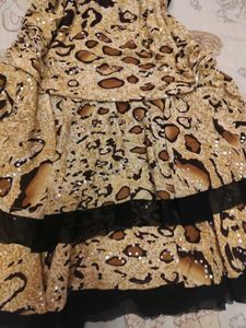Leopard Print Sequin Y2k Dress