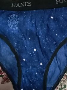 Hanes Blue Galaxy Print Briefs