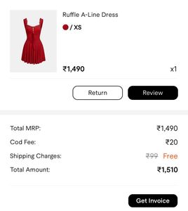 Savana red mini dress