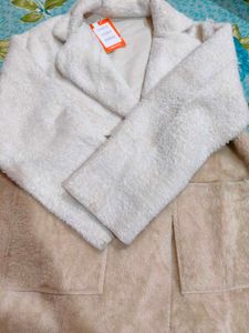 Urbanic Cozy Colorblock Teddy Jacket