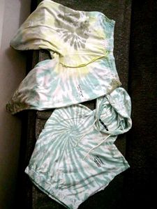 Tie-Dye Hoodie and Pajama Set