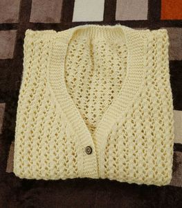 halfseelves woolen sweater Hand Knitted