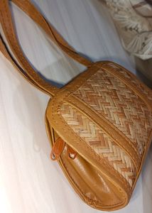 Brown Wodden Texture Hand 👜bag