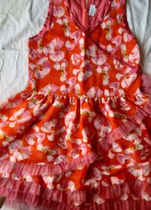 VIBRANT LAYERED SUMMER DRESS ( 8-12 YR GIRLS)