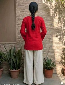 ✨ Scarlet Grace Co-ord Set ✨Stylish Red Kurta With