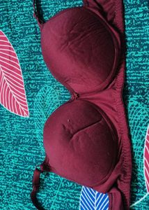 Maroon Padded Bra