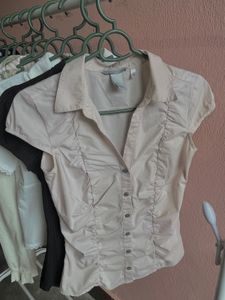 H&amp;M soft pink top