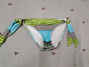 Colorful Striped Bikini Bottom