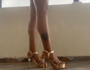 Rose Gold Heels 5 Inches