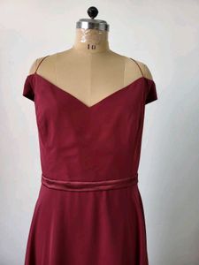 Plus Size Off-Shoulder Gown