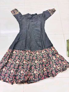 combo of 2 Elegant Black Printed gown