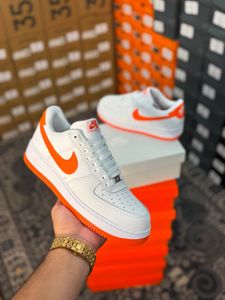 Nike Air Force 1 White Orange
