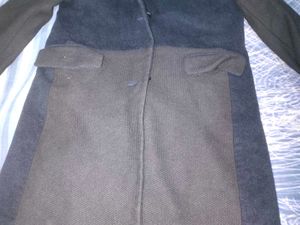 men coat winter korean navy blue