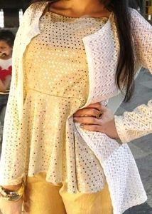 Sparkly Silver Sequin Top