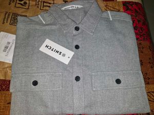 Snitch Grey Casual Shirt