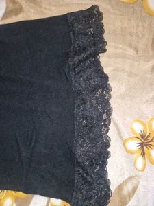 Pinteresty Black Lace Trim Camisole