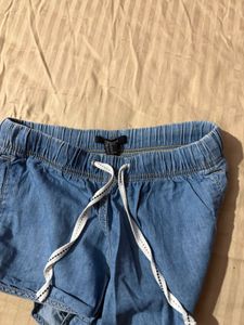 Comfy Blue Denim Shorts
