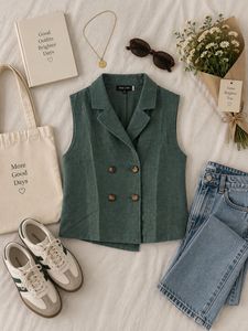 Sleeveless Blazer Vest