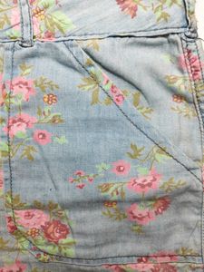 🔥Price Drop🔥 Splash Vintage Print High-rise Shorts
