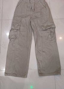 Trendy Cargo Pants - Beige