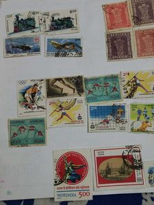 30 vintage Indian assorted Stamps