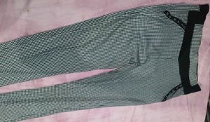 Stylish Gingham Print Pants