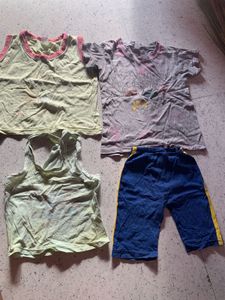 Cute Yellow &amp; Red Tank Tops (2pc)