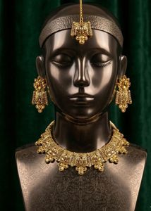 Elegant Gold Necklace & Earring Set