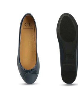 Navy Blue Ballet Flats
