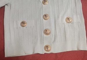 Vintage Button-Up Knit Top