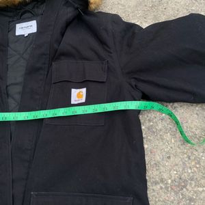 Carhartt Men's Black Fur Hooded Parka