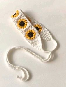 Crochet Sunflower band