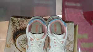 Wait and Peach Sneaker For Girls