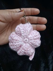 crochet clover keychain 🍀