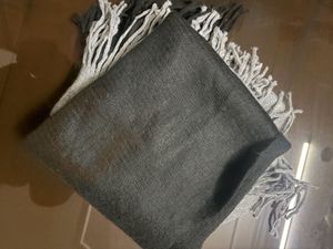 Two-Tone Fringe Scarf