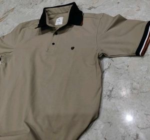 Men's Beige Polo Shirt