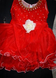Baby Girl Red Frocs New Condition