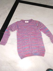 Colorful Knitted Pullover Sweater