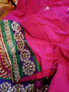 Rose Pink Saree