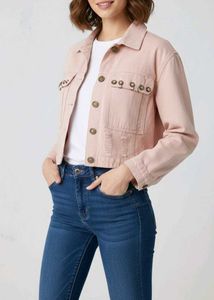 Pink Denim Jacket