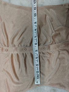 Ruched Button-Up Long Sleeve Top
